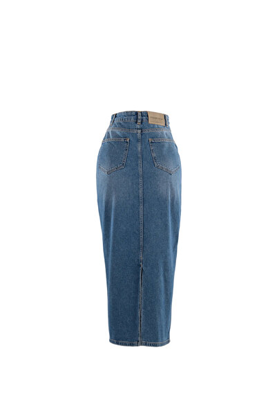 Pilea Daisy Mavi Denim Etek