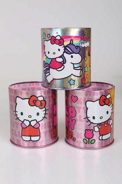 Hello Kitty Licensed Hello Kitty Metal Pen Holder with Decomus