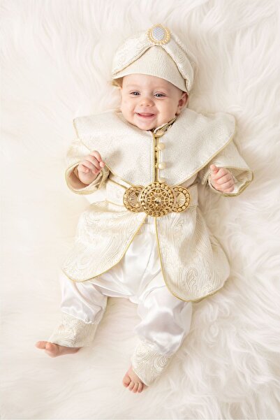 Petite Ponpon Baby طفل رضيع Mevlütlük الختان الختان الزي الصبي 1 سنة طفل هدية