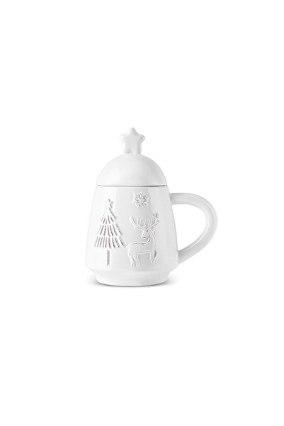 Karaca New Year New Year Snowy 360 ml Mug White