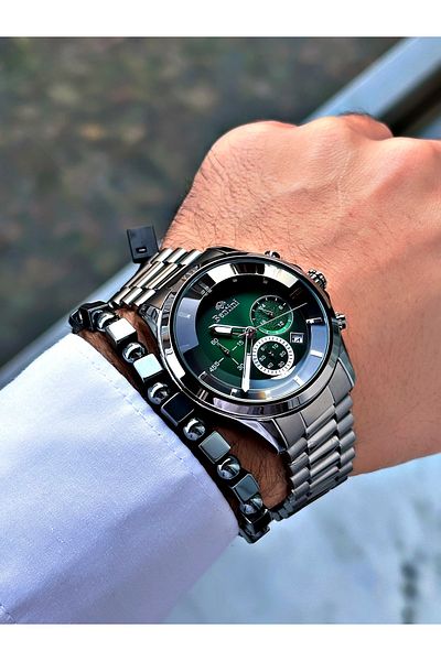 Bentini Men's Watch with Special Design Glass Function