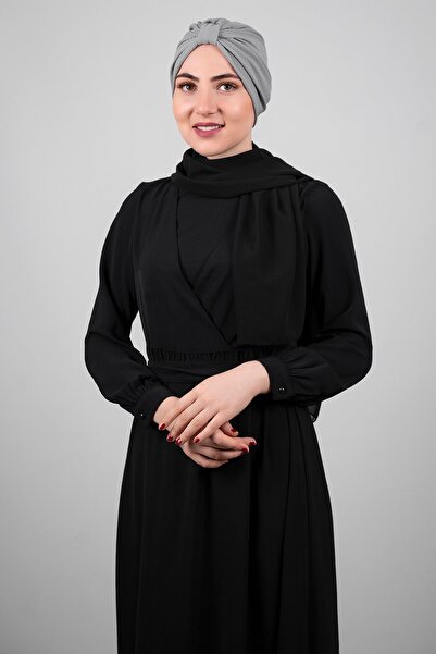 HÜRREM BONE رمادي عملي الحجاب بونيه العسل مجمعة 1204_15