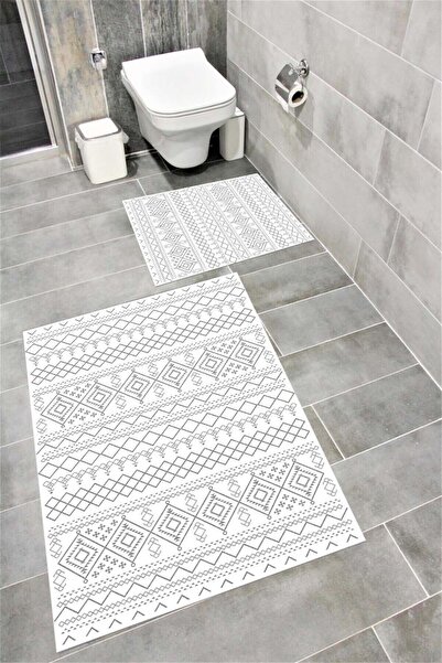 Bordo Halı Декоративна постелка за баня, абсорбираща вода и неплъзгаща се осн...