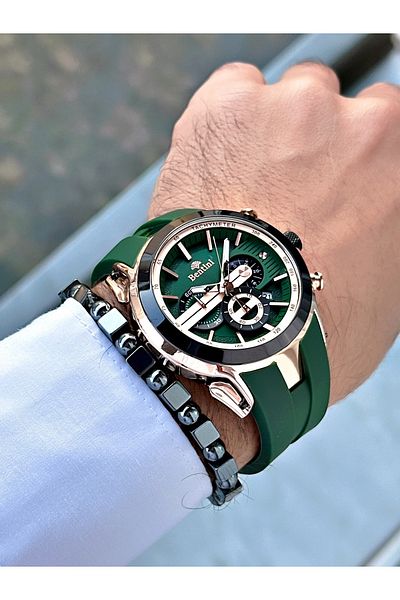 Bentini Bentini Slicon Cord Men's Watch with Bracelet Gift