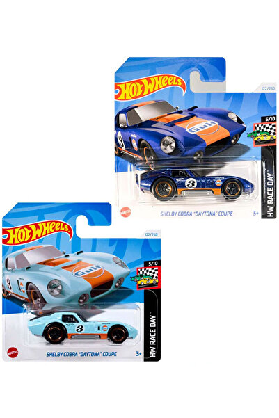 HOT WHEELS 2 Araç Hot Wheels Shelby Cobra "Daytona" Coupe Set (1/64) Gulf