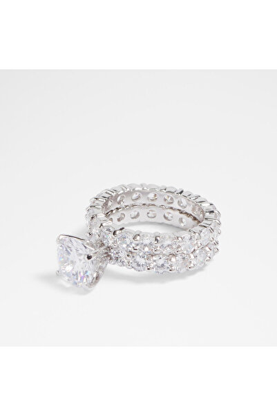 Aldo خاتم بلاجينز الأبيض للنساء