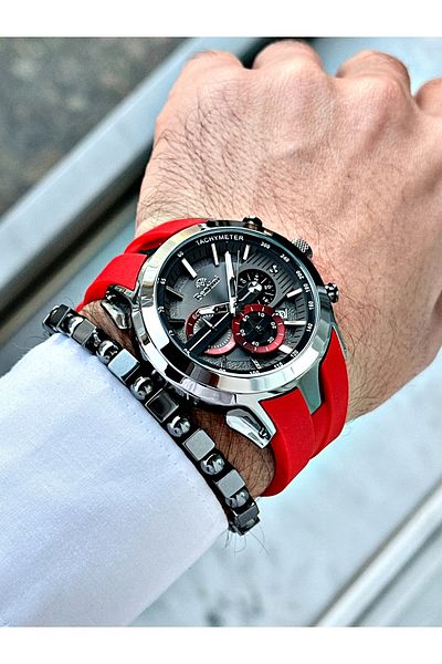 Bentini Bentini Slicon Cord Men's Watch with Bracelet Gift