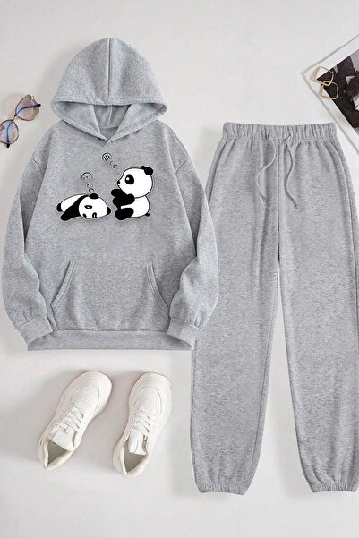 bellanova Σετ άνετες φόρμες Unisex Sleepy Panda με στάμπα
