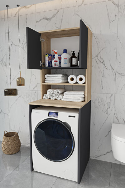 BALNEOM %100 Mdf Çamaşir Makinesi Dolabi Lefkas