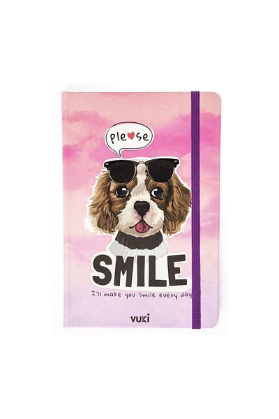 VUKİ Patterned Hard Cover Elastic Notebook A5