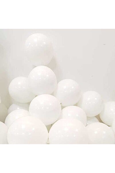eğlencemarketi 50 Adet Pastel Beyaz Balon