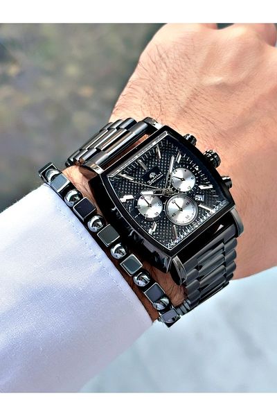 Bentini Bentini Rectangular Design Function Men's Watch