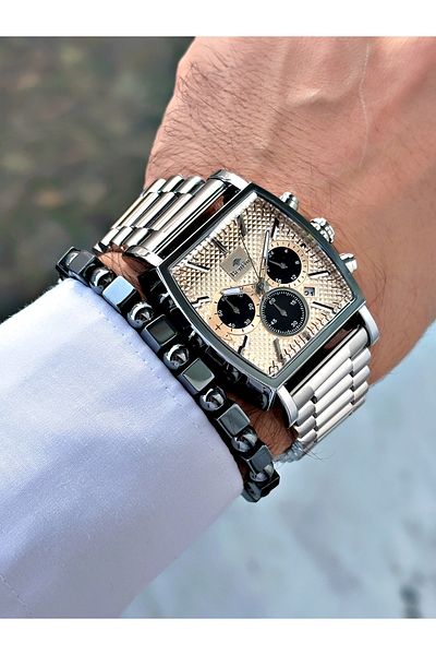 Bentini Bentini Rectangular Design Function Men's Watch