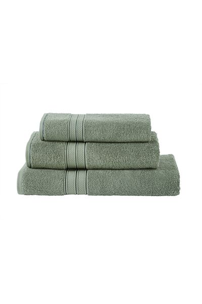 Donetella 3-Pcs Towel Set - Pcs 1 Bath Sheet, 1 Pcs Bath Towel, 1 Pcs Hand Towel 600 GSM 100% Combed Cotton