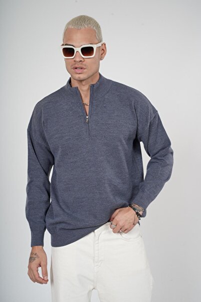 Butik TREND BİZ Напівзастібка на комірі Oversize трикотажний светр