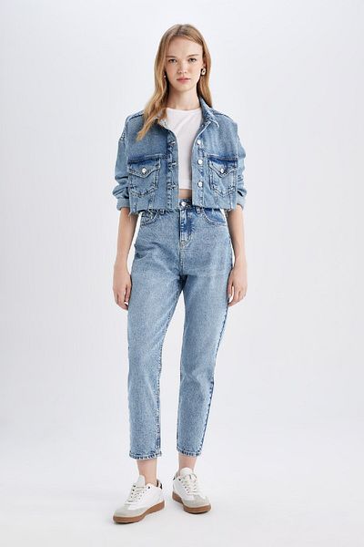 DeFacto Jachetă de jeans cu nasturi 3162435
