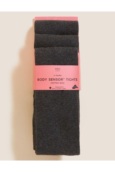 Marks & Spencer 3'lü Freshfeet™ Külotlu Çorap Seti (2-16 Yaş)