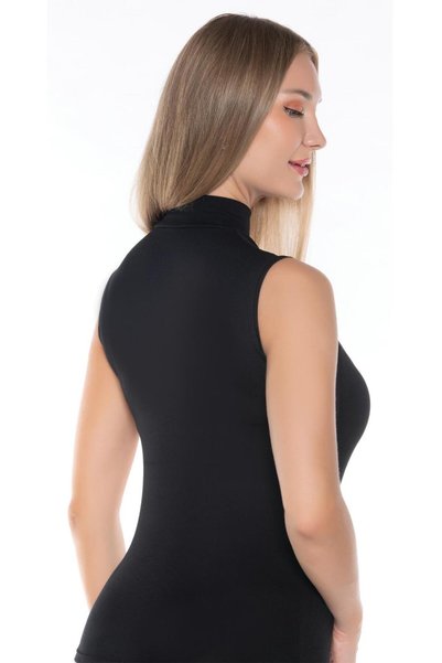 EC ERSOY COLLECTION SINCE 1964 Turtleneck Zero Sleeve Lycra Comfortable Daily Use Badi