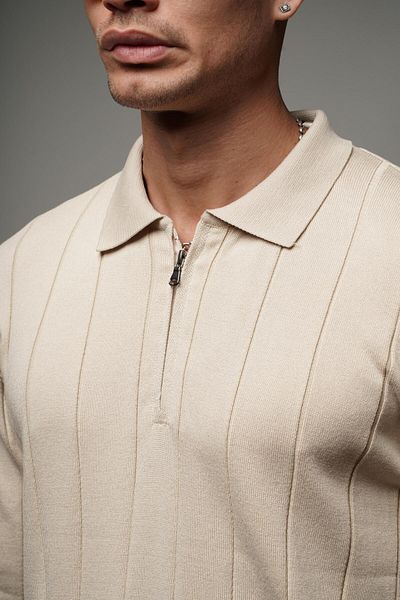 Butik Trend We Half Zipper Polo Neck Regular Fit Knitwear Sweater