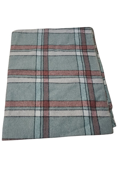 Bytoktay Plaid Lumberjack Shirt Fabric Shoulder Shawl Winter Shawl Neck Shawl Checked Scarf