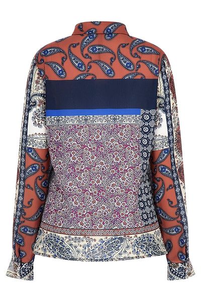 Guess Women's Patterned Multicolored Shirt