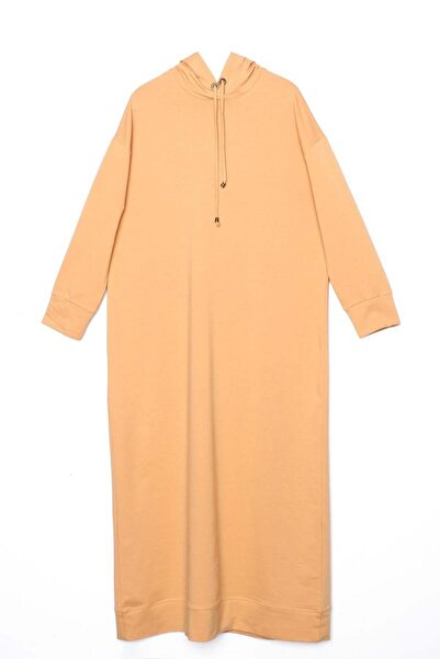 ALLDAY М'яка жовта сукня з капюшоном