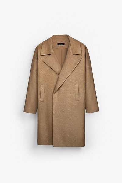 ablukaonline Ανδρικό παλτό Tan Oversize Stash