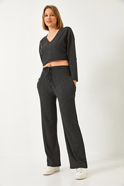 Bianco Lucci Women's V-Neck Bottom Top Suit 409 60351285