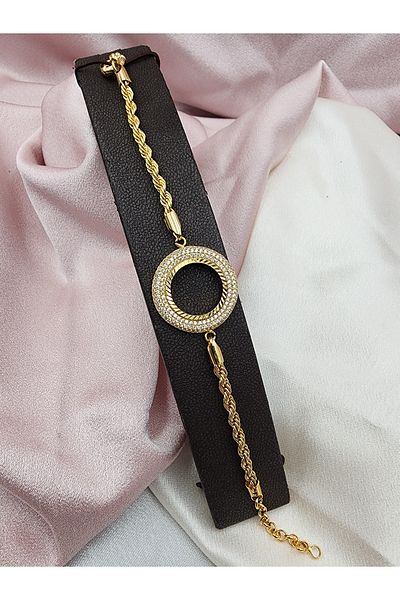 IŞILDAGOLD Quarter Dorica Bracelet (22 K Gold Plated)