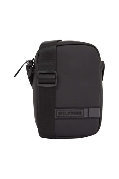 Tommy Hilfiger Erkek Mini Çapraz Çanta - Siyah