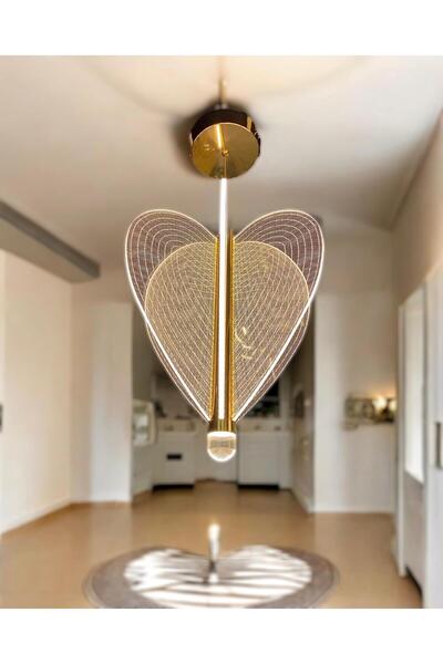 Glorion Aurora Kalp Tasarımlı Modern LED Avize