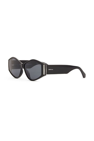 Despada Ds 2354 C2 Geometric Black - Silver Women's Sunglasses
