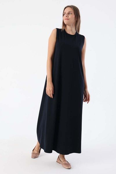 ALLDAY Αμάνικο εσώρουχο με λαιμόκοψη Navy Blue-Cotton