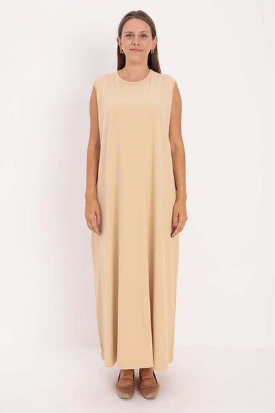 ALLDAY Beige-Sleeveless Lingerie Dress