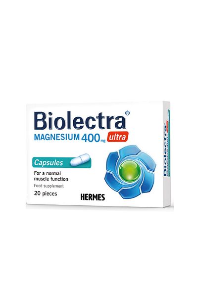 Hermes Bioelectra Ultra Magnesium Capsules, 400mg, 20 Capsules