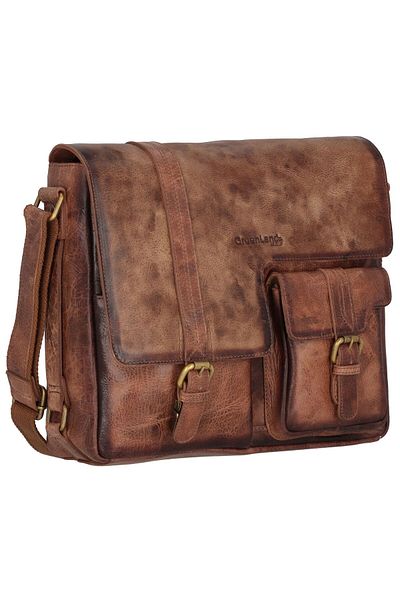 Greenland Nature Geanta de umar Mascu & Line piele 30 cm