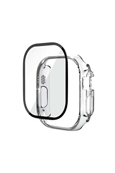 Zeyline ساعة Apple Watch Ultra مقاس 49 ملم Zore Watch Gard + حافظة شفافة وواق...