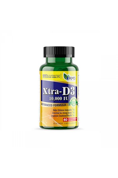 AMS Xtra -D3 10000 IU Softgels, 60 Softgels