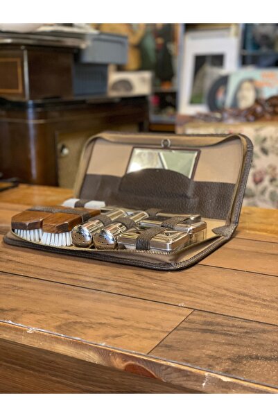 Çığır Antik Antika Erkek Seyahat Bakım Çantası