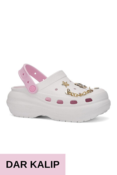 Trade Bazaar Papuci confortabili pentru femei, doctori, asistente, cu talpă groasă, cu detalii în piatră