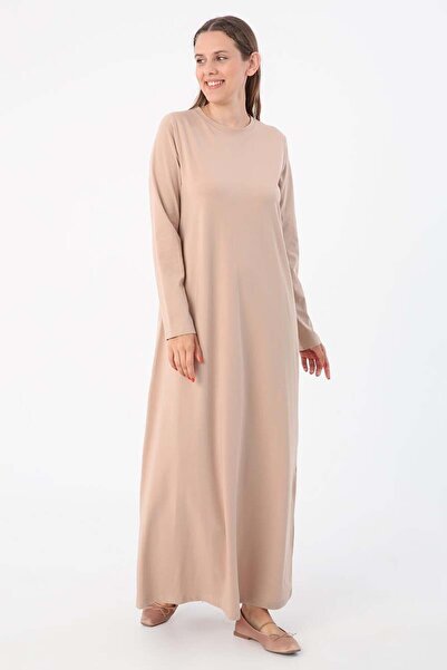 ALLDAY Μπεζ μακρυμάνικο εσώρουχο φόρεμα