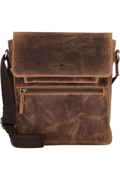 Greenburry Vintage Umhängetasche Leder 22 cm