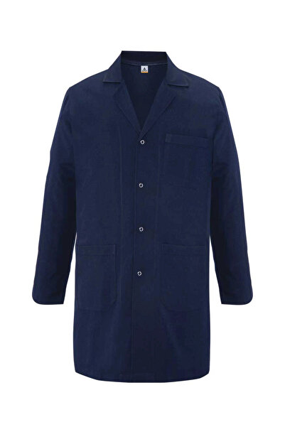 Trendform مريلة رجالية باللون الأزرق الداكن من الألبكة