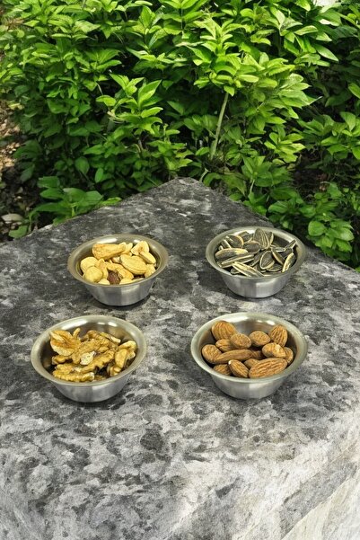 FİTHOME 4-Piece Stainless Steel Presenter Sauce Bowl and Snack Bowl