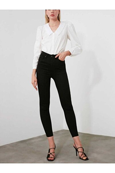 geenz manifacture Ngbutika Full Likralı Simsiyah Висока талія Скінні джинси (ЗБІРНИЙ)