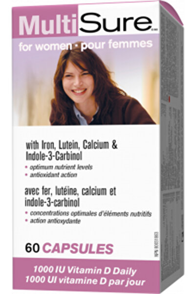 webber naturals مكمل غذائي متعدد الاستخدامات للنساء، 60 كبسولة