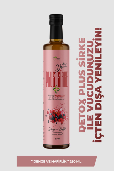 myftmix doğanın gücünü keşfet Detox Plus Sirke Kırmızı Meyveler İçeriğiyle Ödem Atmaya Yardımcı 250ml
