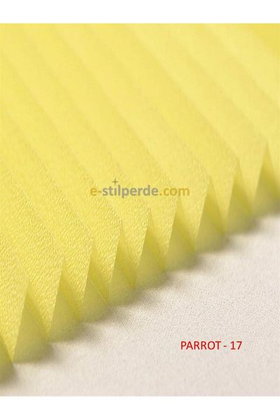 IŞILTI Perde Sistemleri Plicell Pleat Curtain Parrot - 17 Yellow