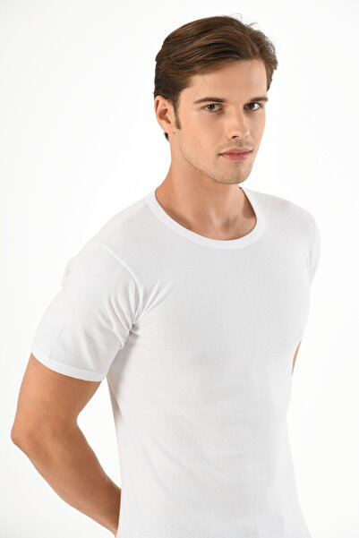 Mfö Life İç Giyim Ribana Men's Crew Neck Short Sleeve