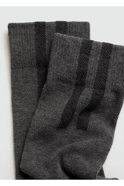 MANGO Man Gestreifte Baumwollsocken